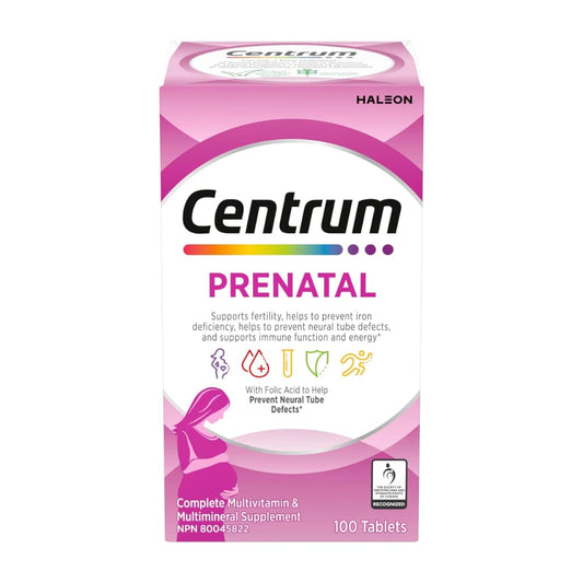 Centrum Prenatal Multivitamin Supplement Tablets, 100 Count