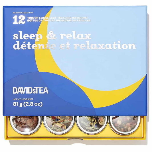 DAVIDsTEA Tea Sampler - Sleep and Relax - 12 pack