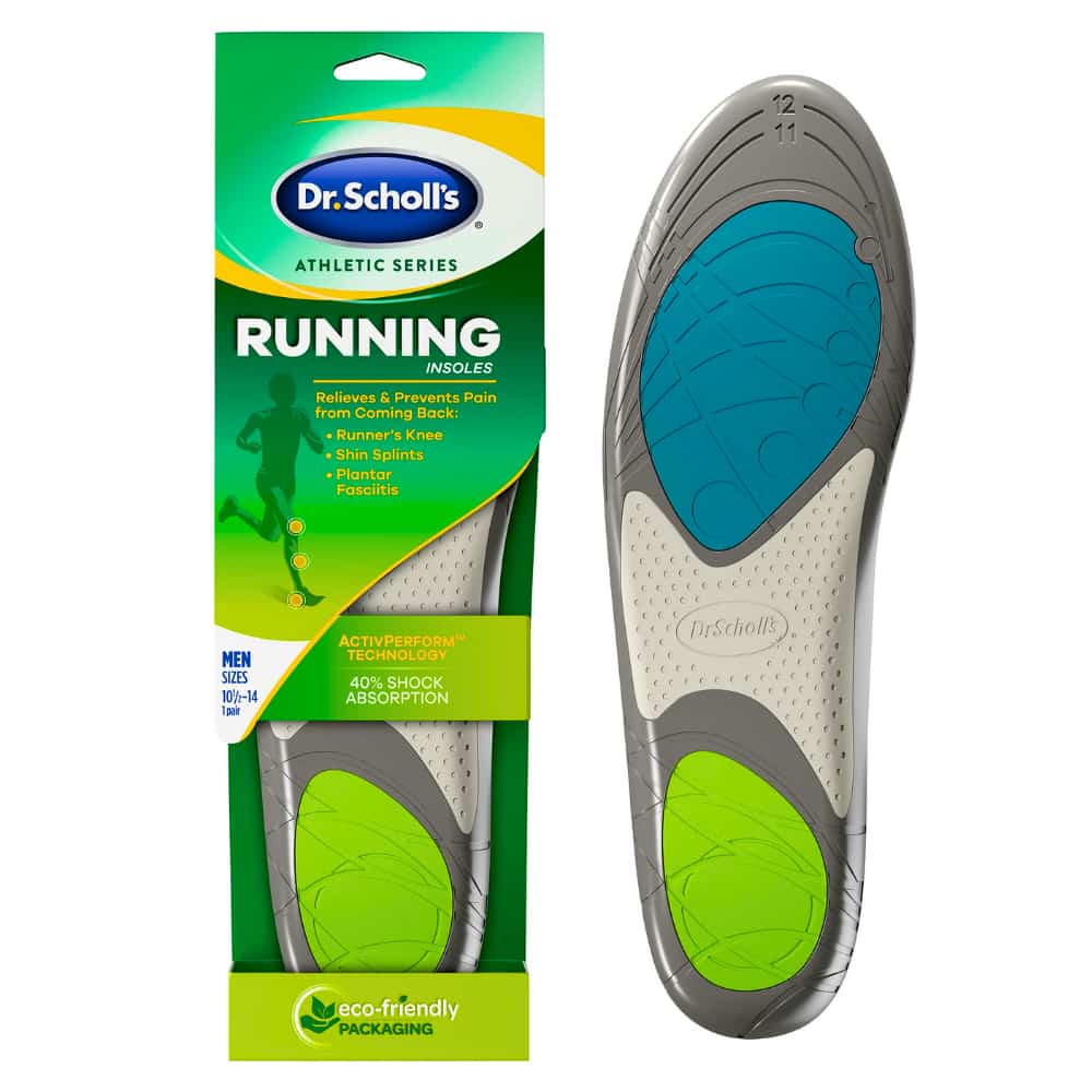 Dr. Scholl’s® Athletic Series Running Insoles, Men's, Sizes 7.5-10