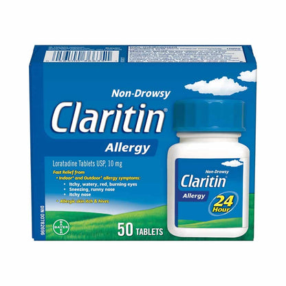 Claritin Rapid Dissolve Allergy Medicine, 24-Hour Non-Drowsy Relief 10 mg, 50 Tablets