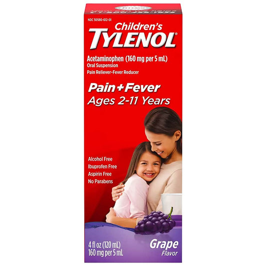 Children's Medicine, Fever & Pain, Grape Liquid