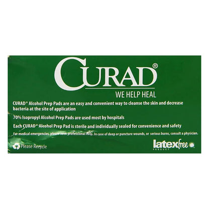 Curad Alcohol Prep Pads 200 Ea