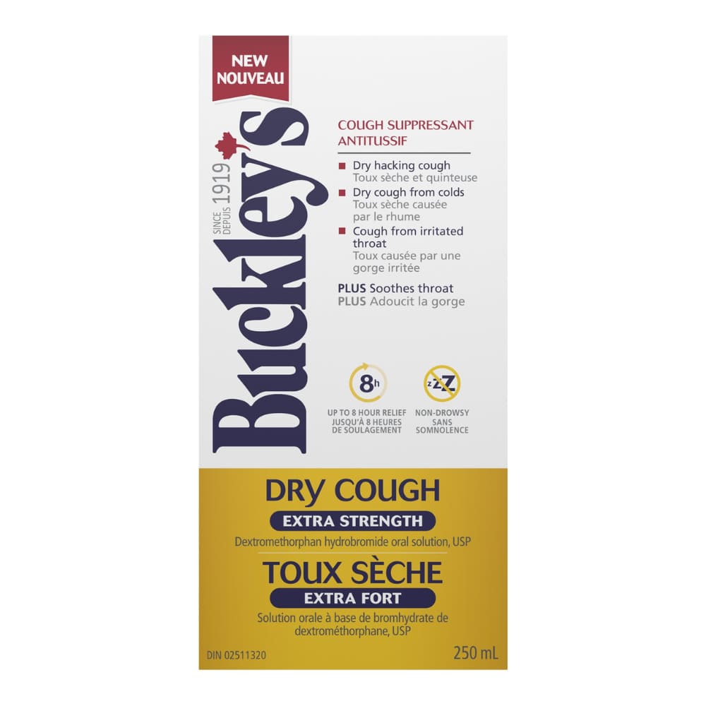 Buckley’s Dry Cough Extra Strength Cough Suppressant Syrup, 250ML