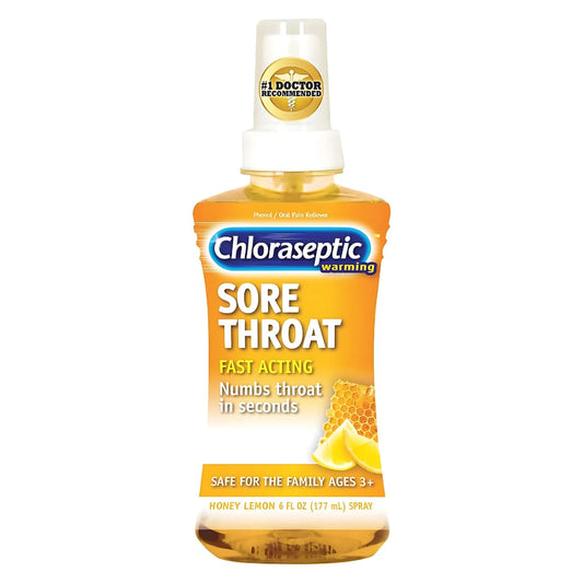 Chloraseptic Warming Sore Throat Spray - Honey Lemon - 177ml