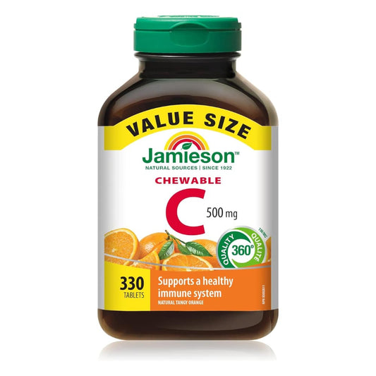 Chewable Vitamin C 500 mg - Tangy Orange Value Pack