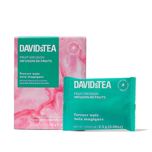 DAVIDsTEA Fruit Infusion Tea - Forever Nuts - 12's
