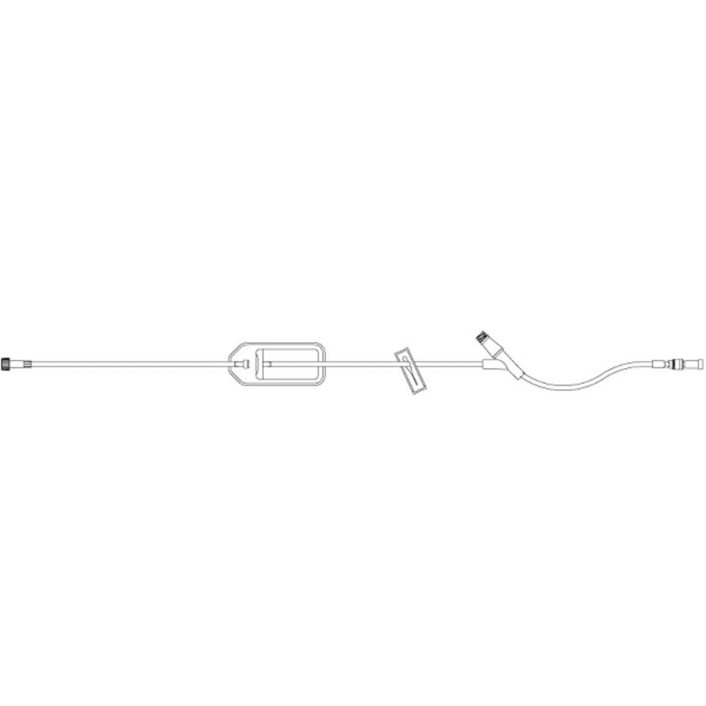 ICU Medical® Extension Set, Macrobore, Clave™ Y-Site, 1.2 Micron Filte ...
