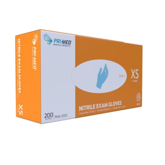 PRIMED® Sense Nitrile Exam Gloves, XS (Box 200 pcs)