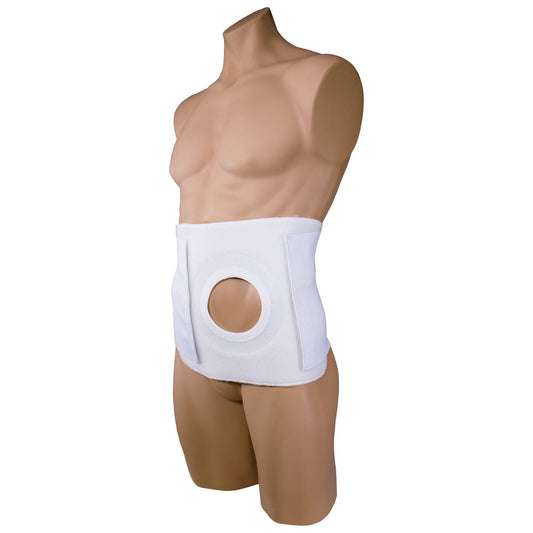 Binder 9" Ostomy W/ Pad, 4" Hole White 2x-Large - Ea/1