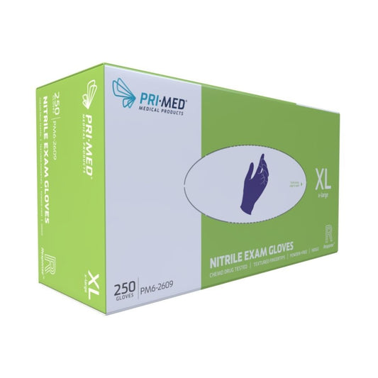 PRIMED® Response Nitrile Exam Gloves, X-Large (Box 250 pcs)