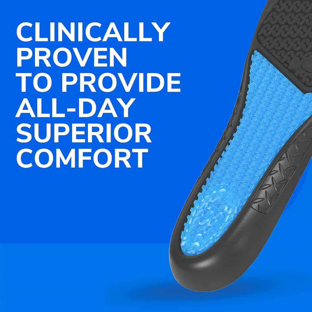 Dr. Scholl’s® Comfort & Energy Work Massaging Gel Advanced Insoles, Men's, Sizes 8-14