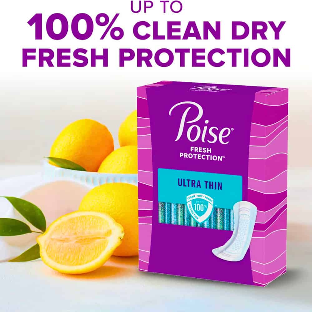 Poise Ultra Thin Regular Length Incontinence & Postpartum Pads -Maximum Absorbency - 36 Count�