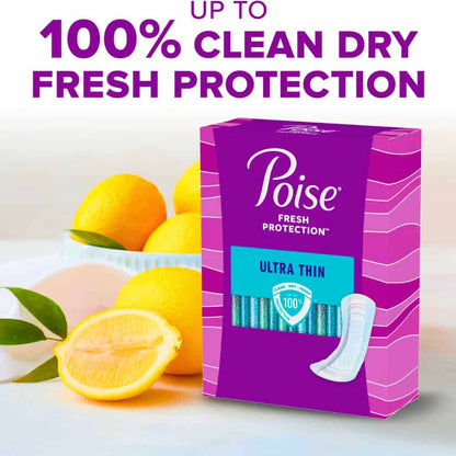 Poise Ultra Thin Regular Length Incontinence & Postpartum Pads -Maximum Absorbency - 36 Count�