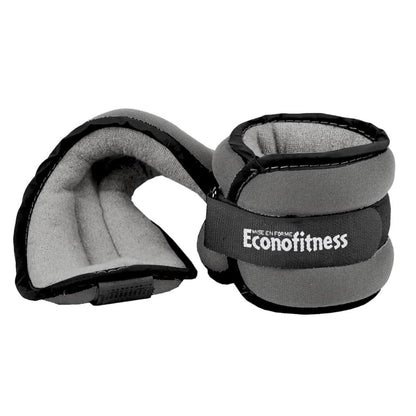 Econofitness 5LB Pair Comfort Fit Ankle Wrist Weights
