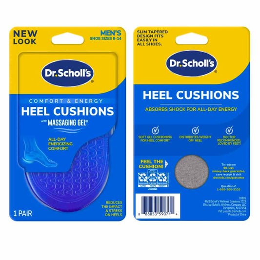 Dr. Scholl’s® Comfort Heel Cushions with Massaging Gel Advanced, Men's, Sizes 8-13