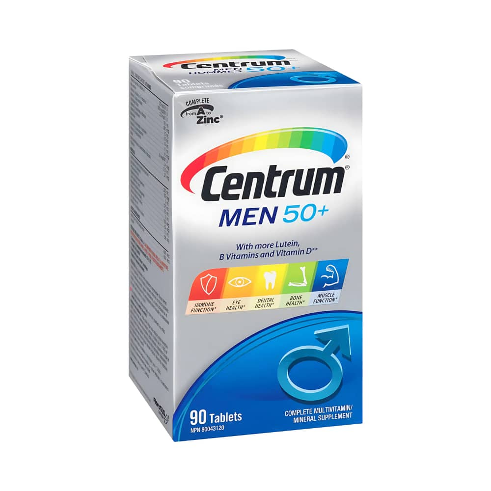 Centrum Men Multivitamin and Multimineral Supplement Tablets, 90 Count