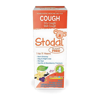 Children's Stodal Sugar Free Is a Homeopathic Syrup for Wet or Dry Cough in Children 1 to 11 Years of Age.