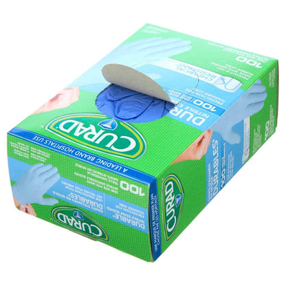Curad Nitrile Powder Free Exam Gloves - 100's