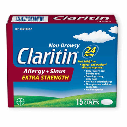 Claritin Allergy + Sinus Extra Strength 24HR - 15s