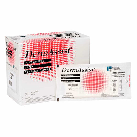 DermAssist™ Latex, Powder-Free Surgical Gloves (Sterile), Size 7.5 - 50 Pair/Box