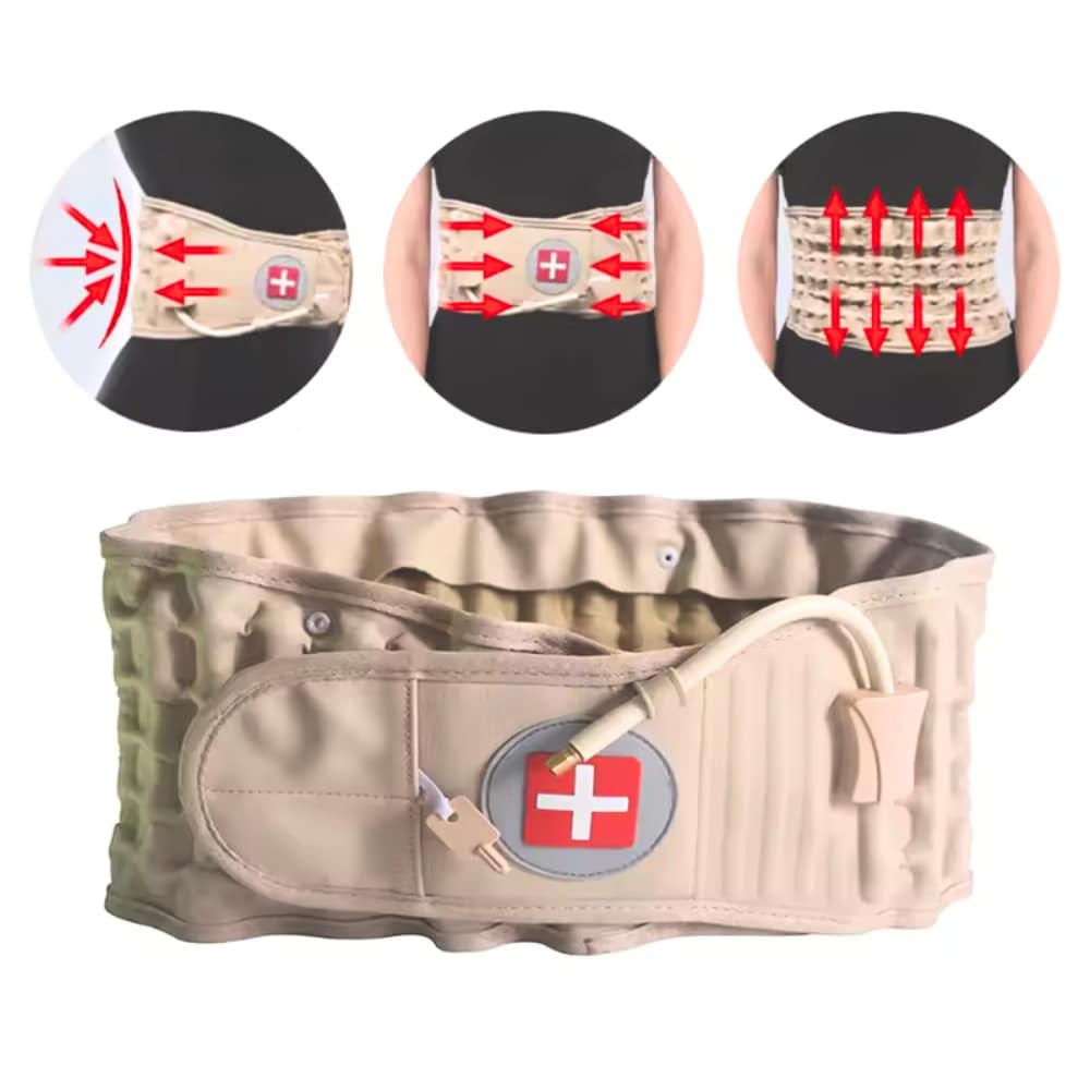 Dr.HO Decompression Belt Back Brace Lumbar Support Spinal Air Traction &amp; Extender Belt Pain Relief for Lower Back Pain Relief  Fits 29-49 Waist