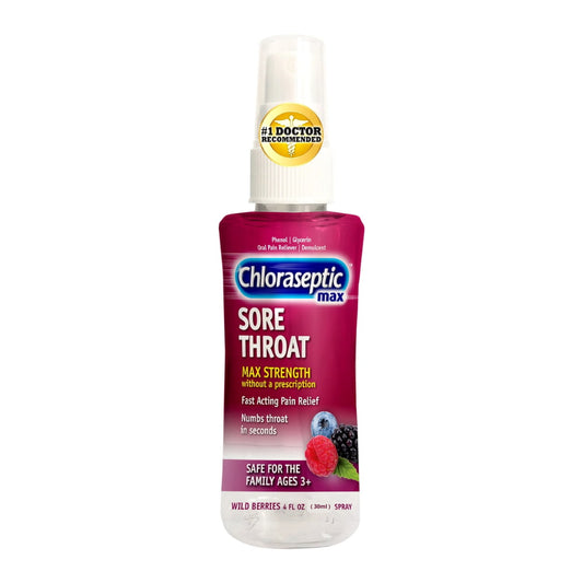 Chloraseptic Max Sore Throat Relief Spray - Wild Berries - 30ml