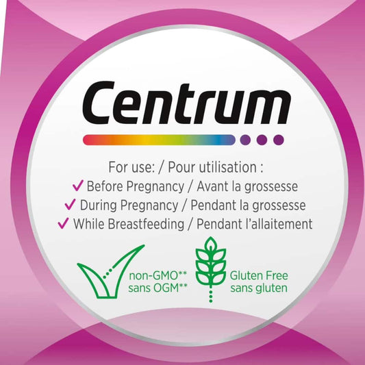 Centrum Prenatal+DHA Multivitamin Supplement with DHA/EPA Omega 3 Combo Pack, 120 Total Count