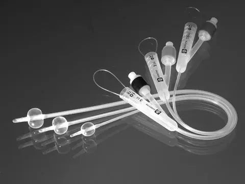 Bx/5 100% Silicone 2-Way Foley Catheter, Size 6Fr 1.5Cc