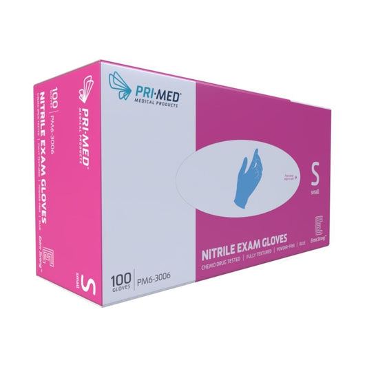 PRIMED® Extra Strong Nitrile Gloves, Small (Box 100 pcs)