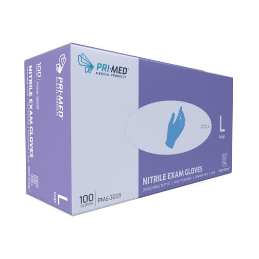PRIMED® Extra Strong Nitrile Gloves, Large (Box 100 pcs)