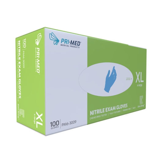 PRIMED® Extra Strong Nitrile Gloves, X-Large (Box 100 pcs)