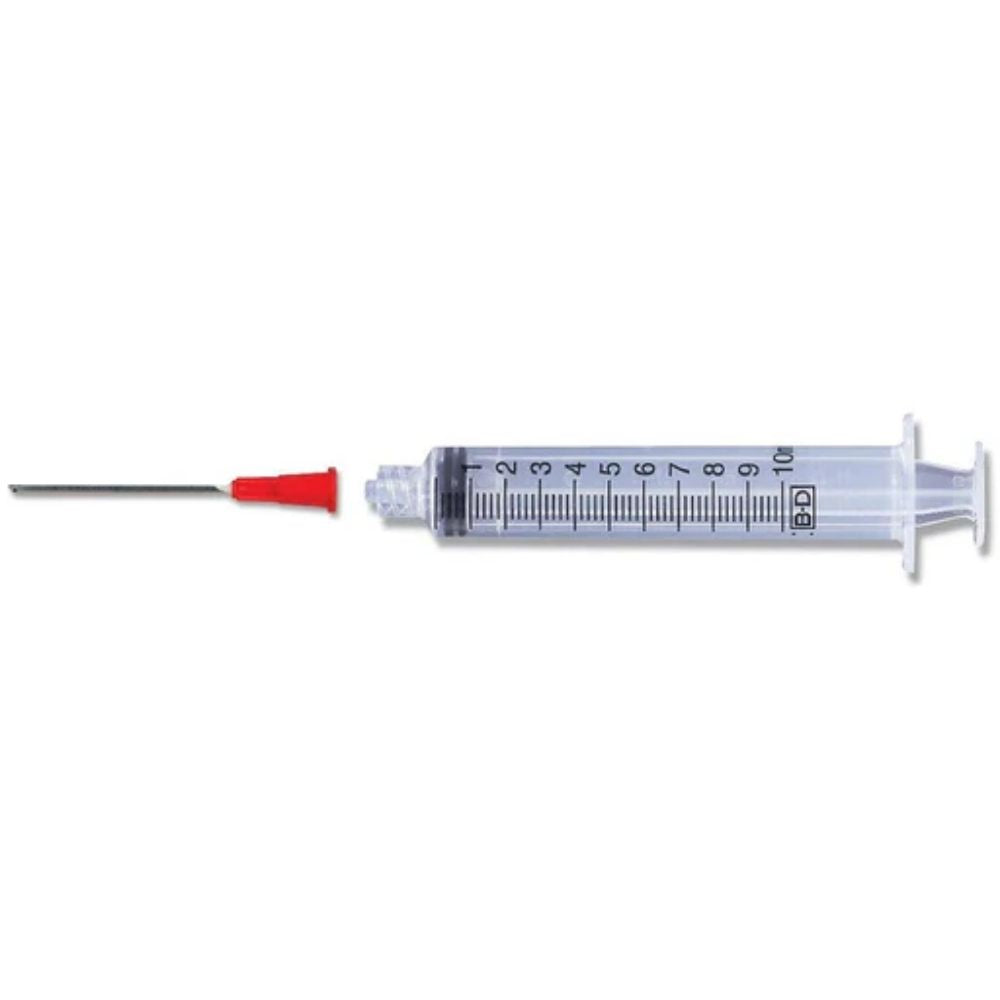 BD Luer-Lok™ Syringe w/Blunt Fill Needle, 10mL, 18G x 1-1/2" (Box 100 pcs)