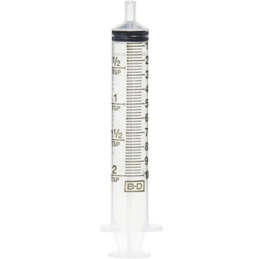 BD® Clear Barrel Oral Syringe w/Non-Luer Tip, 10mL (Box 500 pcs)