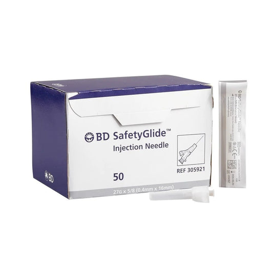 BD SafetyGlide™ Needle, 27G x 5/8" (Box 50 pcs)