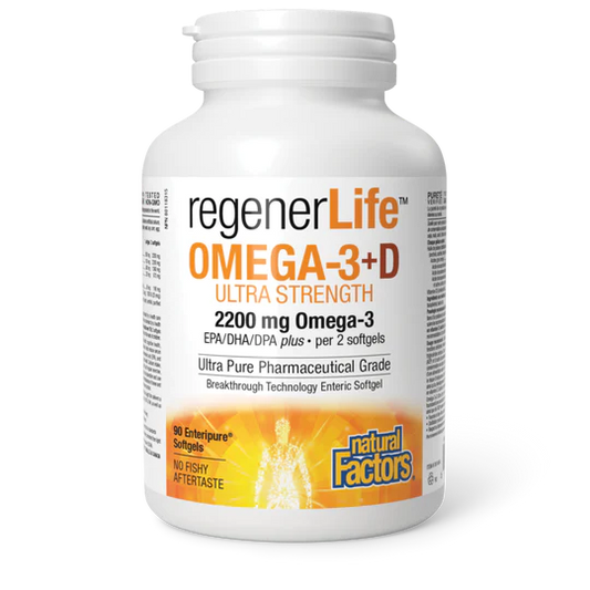 Natural Factors: RegenerLife Omega-3+D Ultra Strength