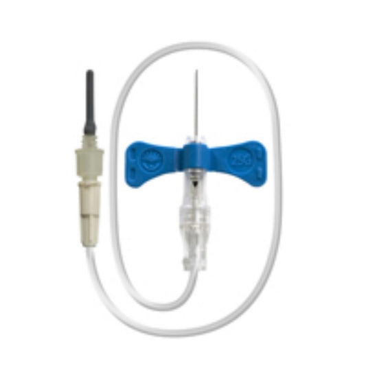 BD Vacutainer® Push Button Blood Collection Set w/12" Tubing & Luer Adapter, 25G x 3/4" (Box 50 pcs)