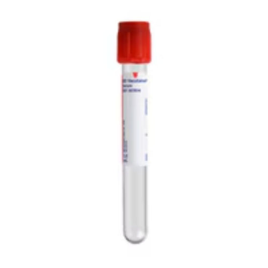 BD Vacutainer® Serum Tubes, 13mm x 100mm, 5mL, Red