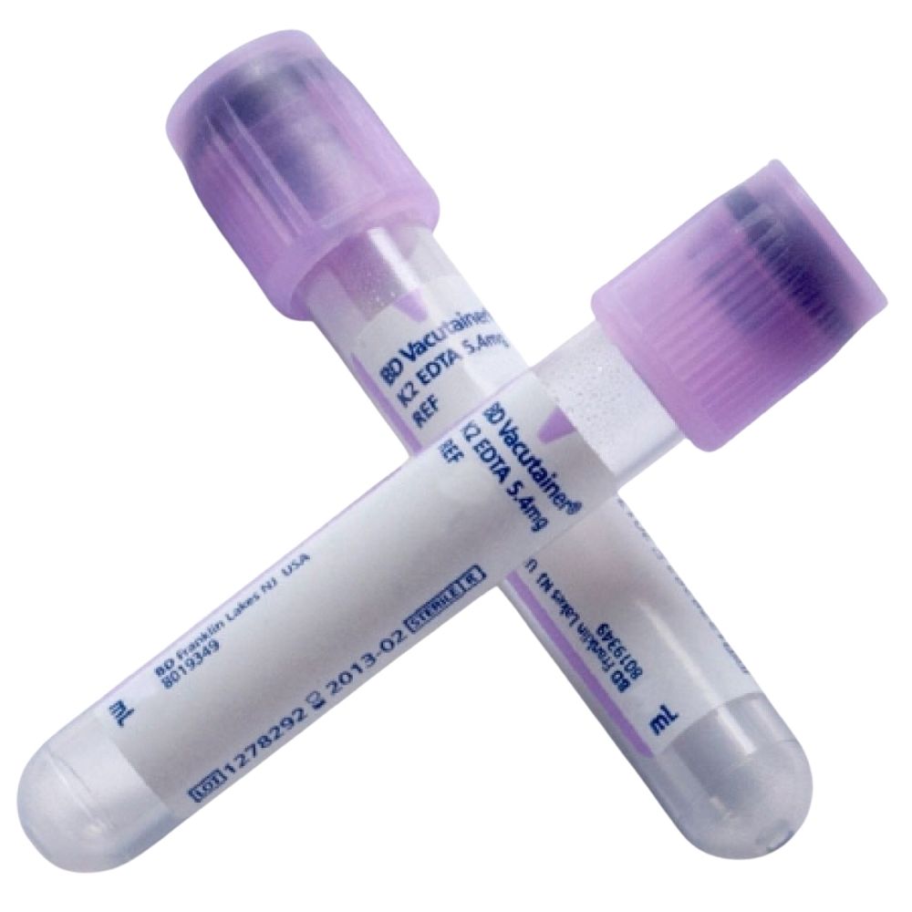 BD Vacutainer® EDTA Tubes, 13mm x 75mm, 3mL, Lavender