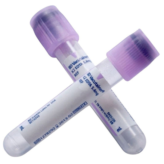 BD Vacutainer® EDTA Tubes, 13mm x 75mm, 3mL, Lavender