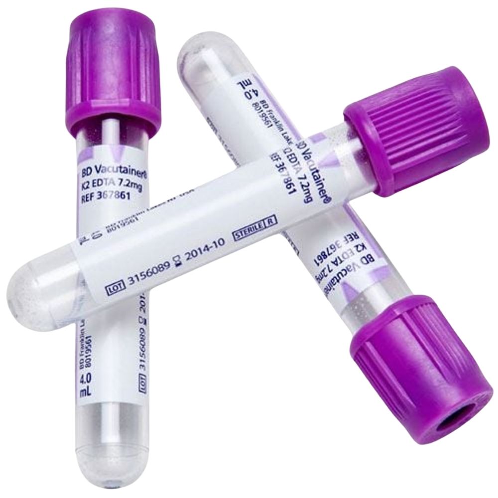 BD Vacutainer® EDTA Tubes, 13mm x 75mm, 4mL, Lavender
