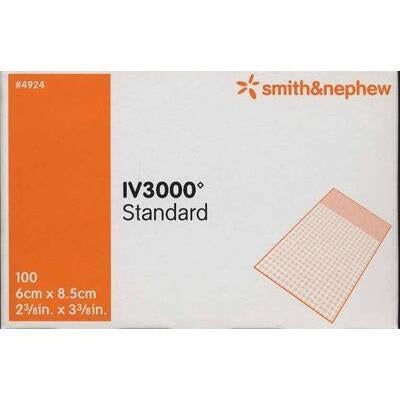 IV 3000 Transparent Adhesive Film Dressing, 6cm x 8.5cm