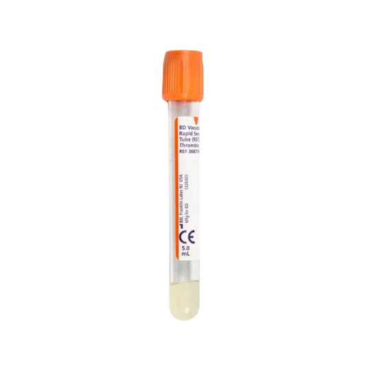 BD Vacutainer® Rapid Serum Tube, 13mm x 100mm, 5mL, Orange