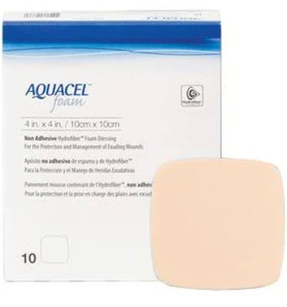 AQUACEL Non-Adhesive Gelling Foam Dressing for Sale | Medical Supply Group 1/EACH | 4" x 4" - 420633