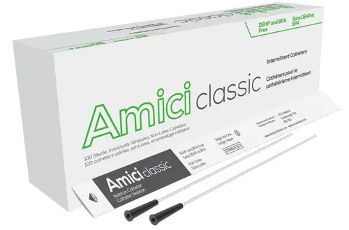 Amici Classic Male Intermittent Catheters, Size 8fr 16in - Box Of 100