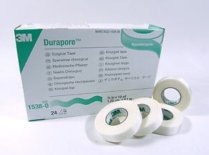 Bx/24  Tape Durapore 1/2In  X 10Yd