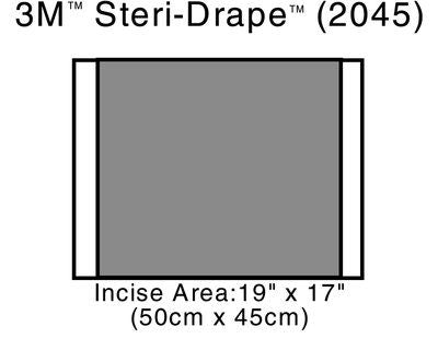 Bx/10  Drape-Steri 2In Incise 50  X 45Cm