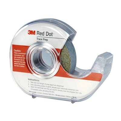 Ea/1 Tape Skin Prep Electrode 18Mm X 5M W/Dispenser Red Dot 36/Bx