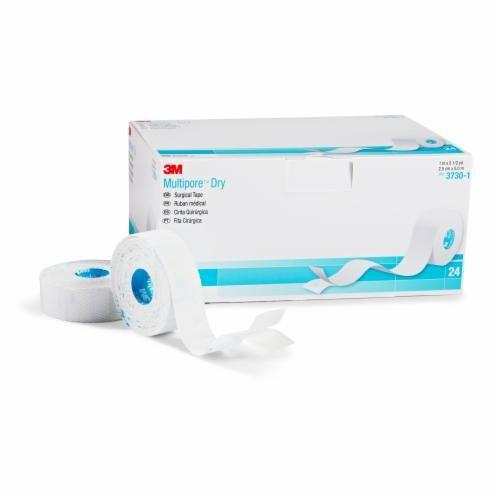 Bx/12 Multipore Dry Surgical Tape (1/2"X5M) Pique Hypoallergenic Elastic Stretch Non-Sterile Latex-Free
