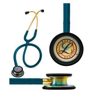 Ea/1 Littmann Classic Iii Stethoscope 27" Caribbean Blue Tube W/ Rainbow Finish 2-Sided Chestpiece Tunable