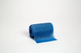 Bx/10  Tape Cast 4In X 4Yds Light Blue